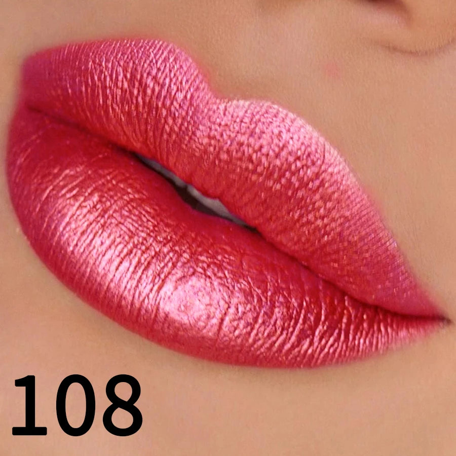 Rouge à Lèvres Métallique Hydratant – Brillance Intense & Couleur Vibrante