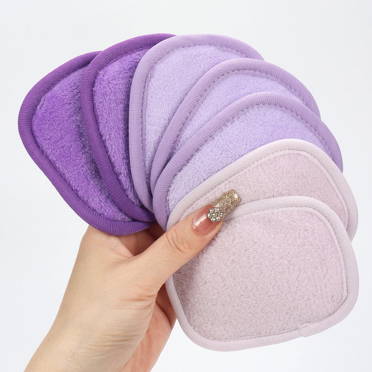 ✨ Disques Démaquillants Réutilisables Premium – Lot de 7 Lingettes Lavables Ultra Douces