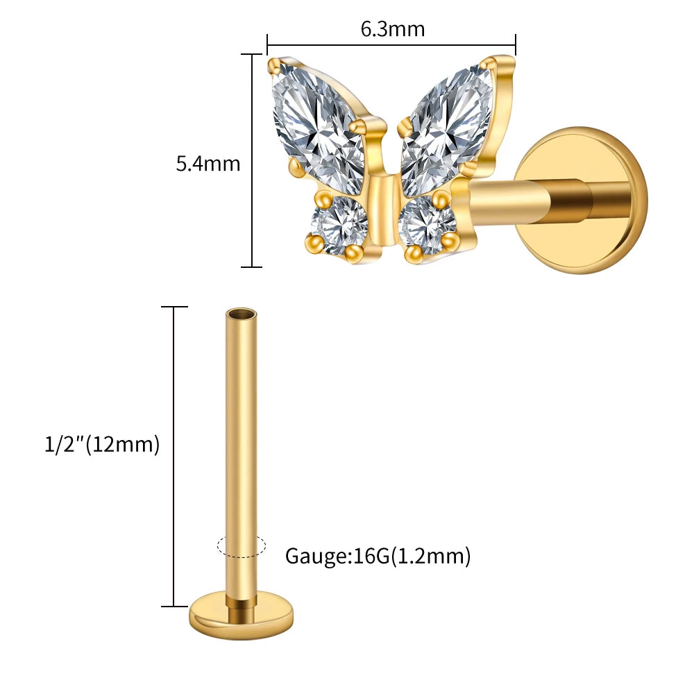 Papillon Prestige™ – Bijou de Piercing Haute Finition