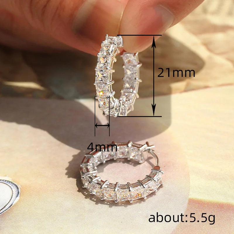Royale Élégance™ – Créoles en Zircons Cubiques