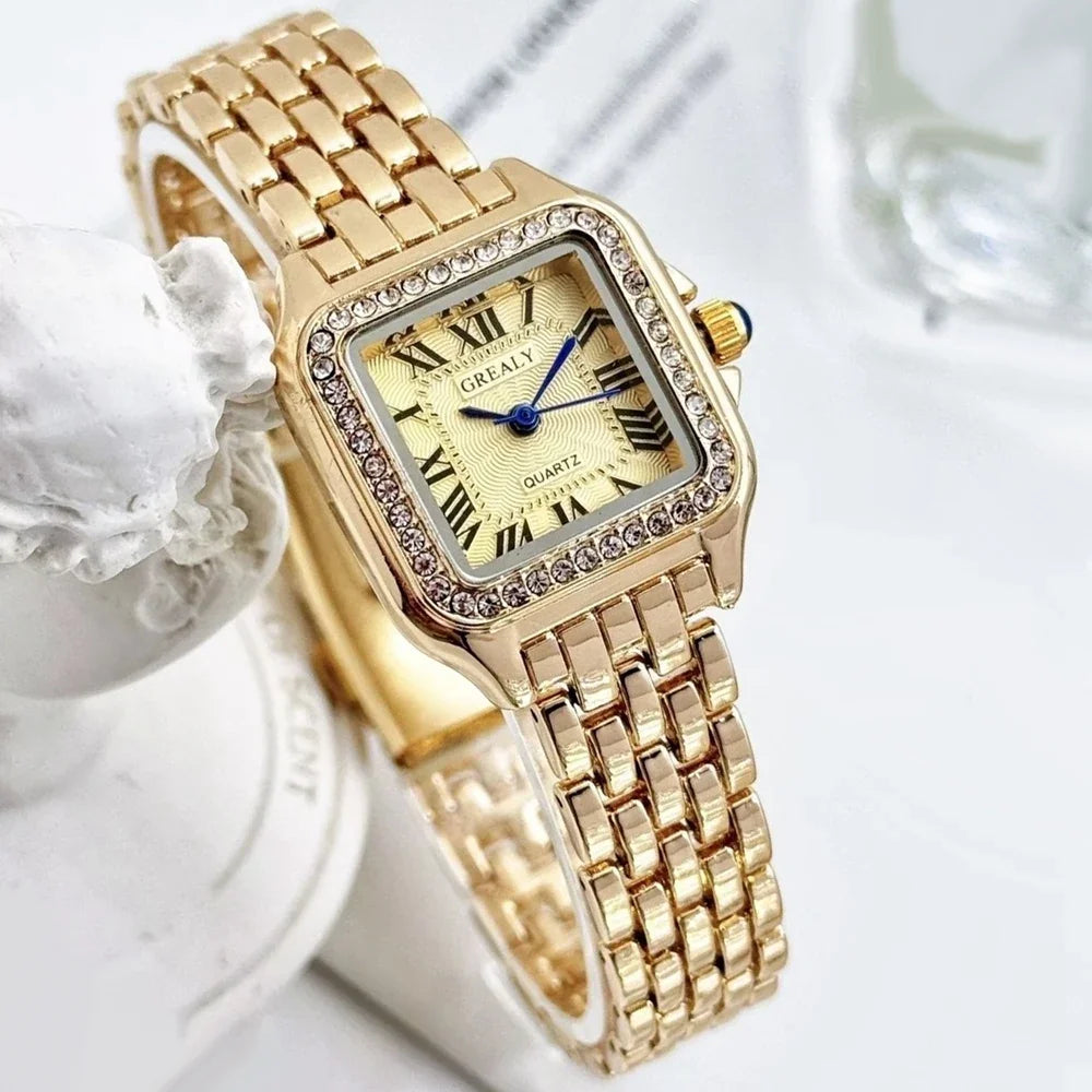 Montre Femme Éclat Impérial – Acier & Cristaux Raffinés