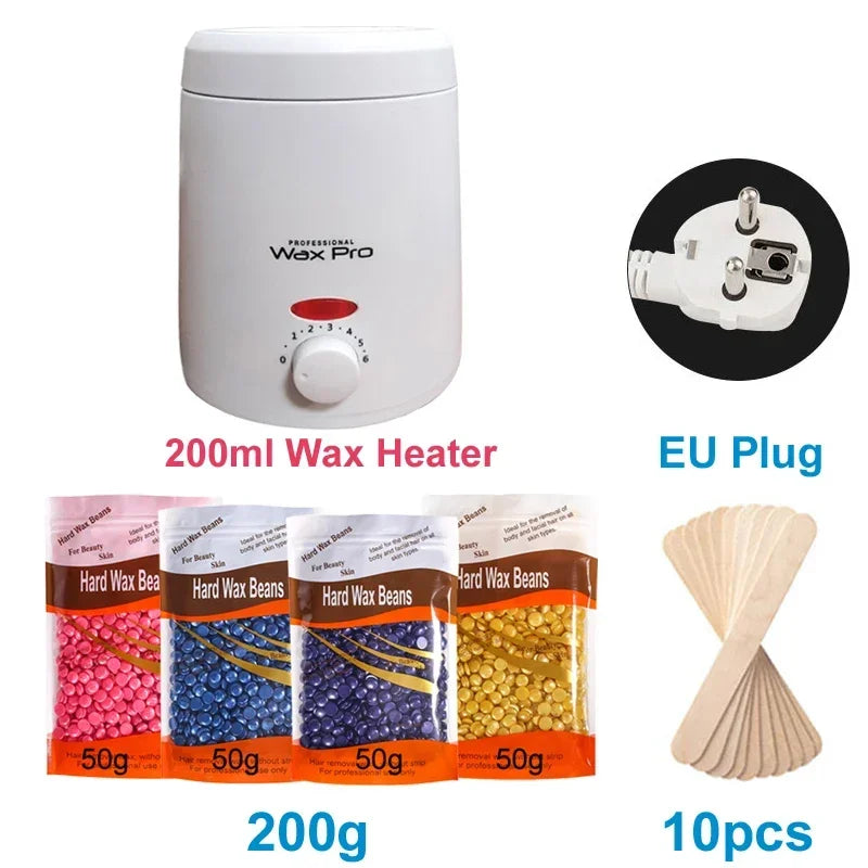 👑 AquaWax Elite™ | Chauffe-Cire Professionnel avec Kit Complet d’Épilation Sans Institut