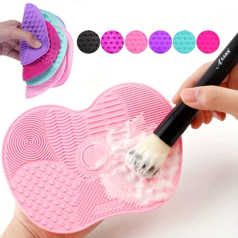 Tapis de Nettoyage en Silicone pour Pinceaux de Maquillage