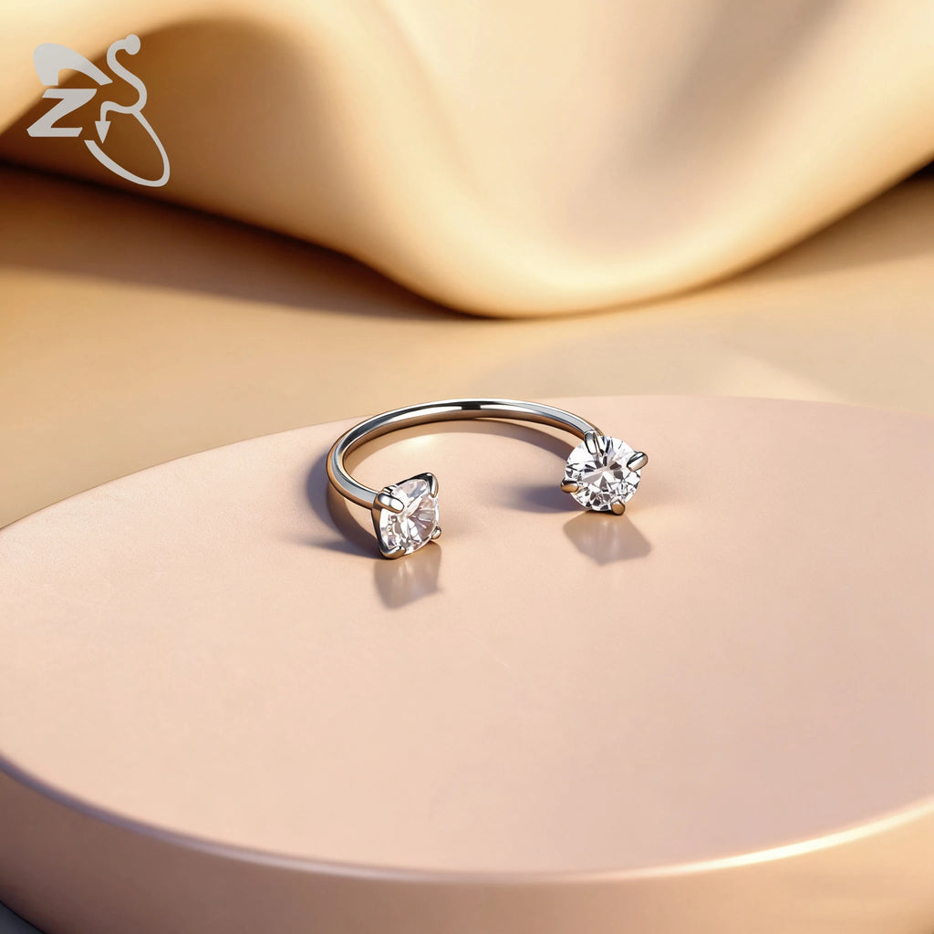 Collection Prestige™ – Piercing Fer à Cheval en Titane G23 avec Cristaux CZ Colorés