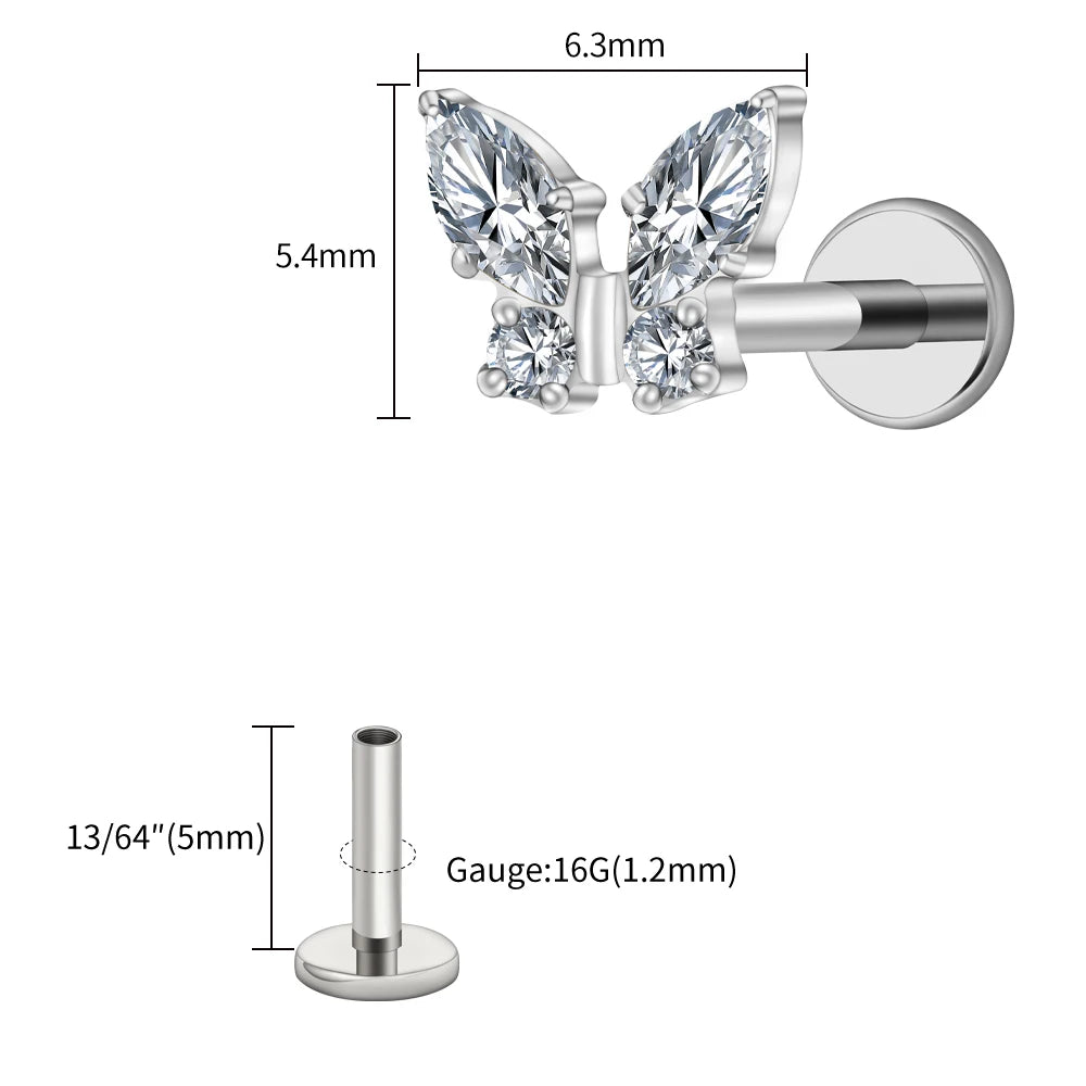 Papillon Prestige™ – Bijou de Piercing Haute Finition