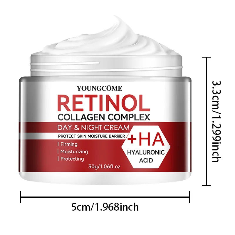 👑 Crème Visage Premium au Rétinol & Collagène – Hydratation Intense & Peau Raffermie ⭐