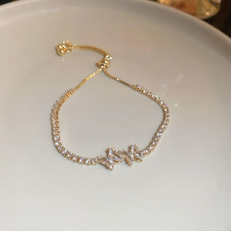 Bracelet Signature Ondulé en Cristal
