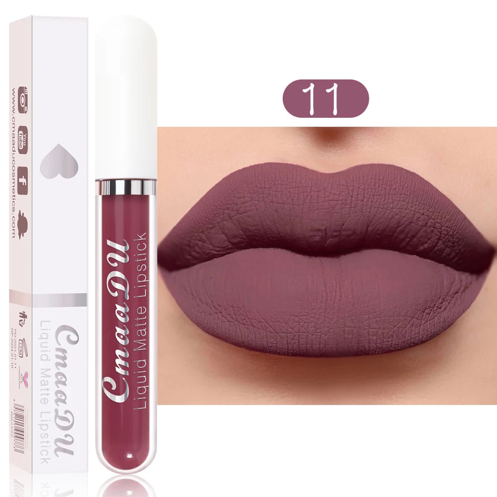 Rouge à Lèvres Liquide Mat Longue Tenue - Couleurs Intenses