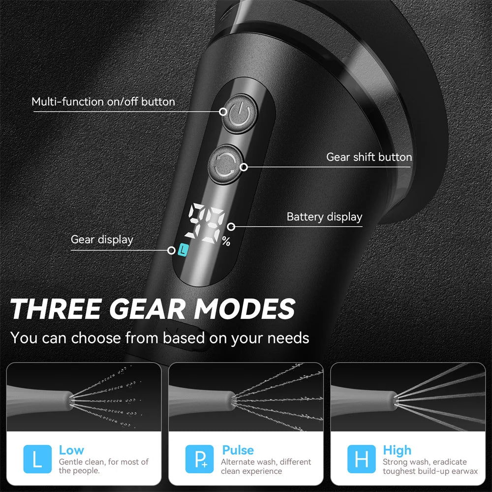 HydroClean Prestige™ – Nettoyeur d’Oreilles Électrique Haute Performance | Nettoyage Professionnel, Doux et Sécurisé ✨