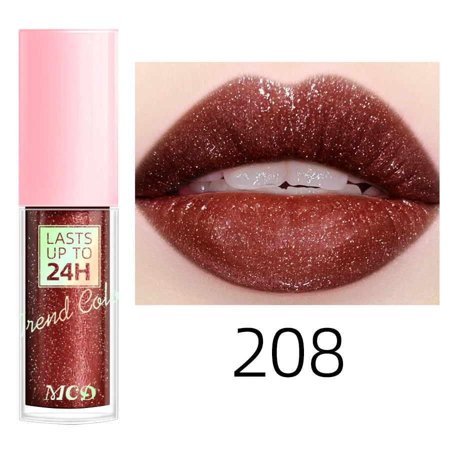 💖 Rouge à Lèvres Liquide Longue Tenue – Brillance Intense & Effet Pailleté