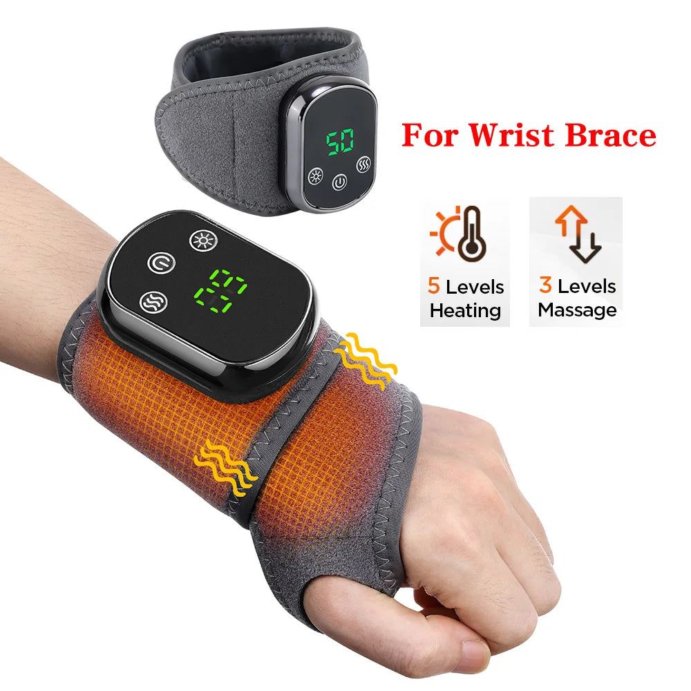 Signature ThermoFlex™ – Bracelet de Massage Chauffant Rechargeable pour Poignet, Main et Cheville