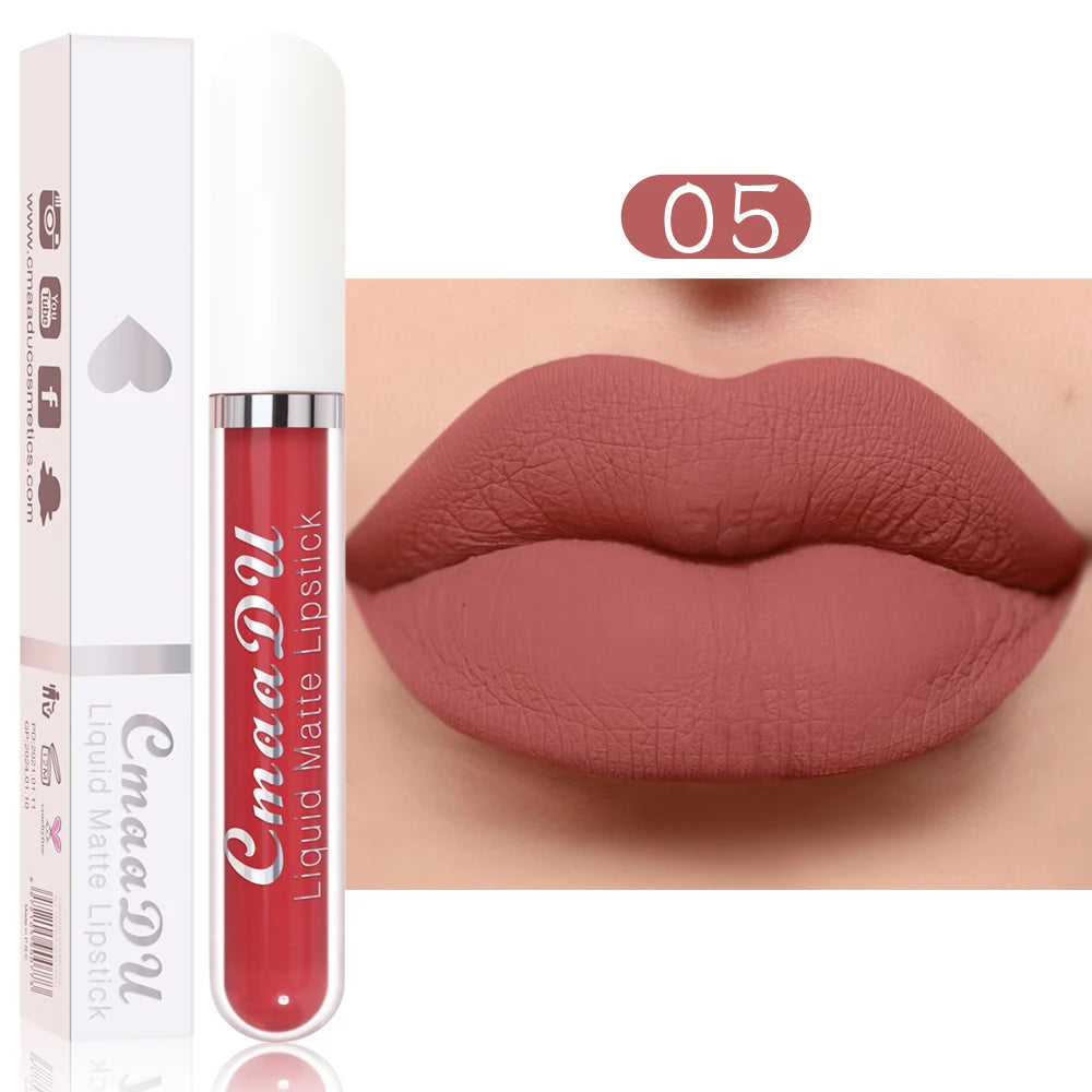 Rouge à Lèvres Liquide Mat Longue Tenue - Couleurs Intenses