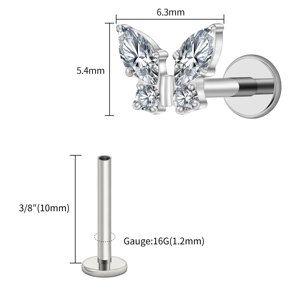 Papillon Prestige™ – Bijou de Piercing Haute Finition