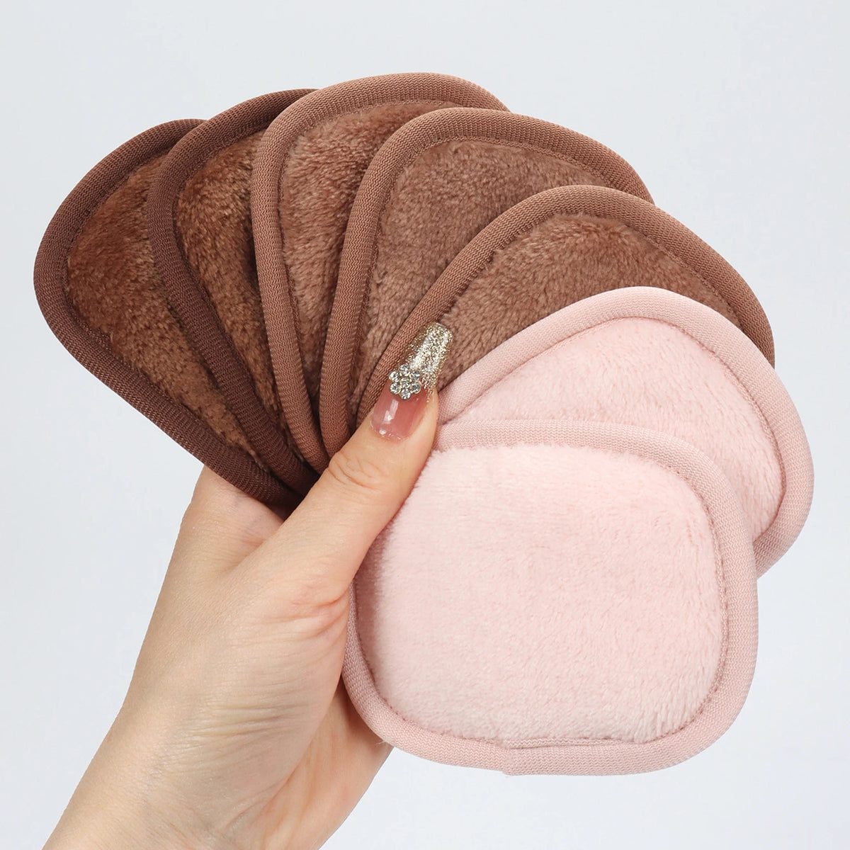 ✨ Disques Démaquillants Réutilisables Premium – Lot de 7 Lingettes Lavables Ultra Douces