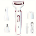 🪒 AquaSilk Elite™ | Rasoir Électrique 4-en-1 Rechargeable – Visage, Corps, Jambes, Aisselles & Maillot ✨💧