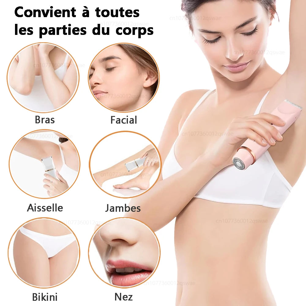 👑 SilkSmooth Prestige™ | Rasoir Électrique Double Tête Premium – Épilation Douce, Rapide et Sans Irritation ✨💖