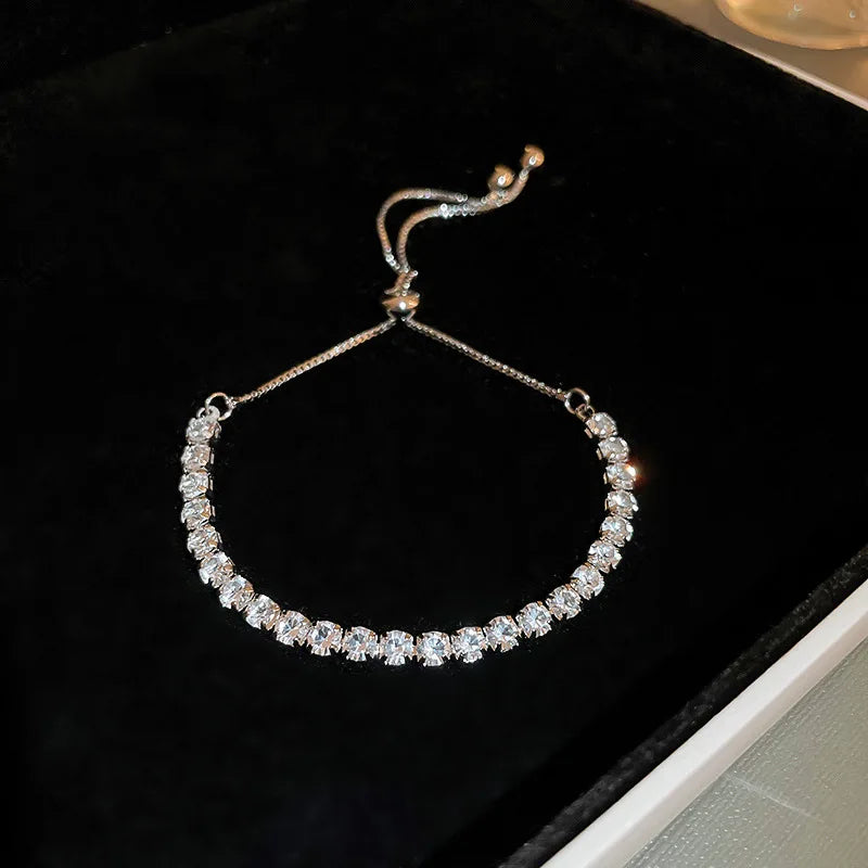 Bracelet Signature Ondulé en Cristal