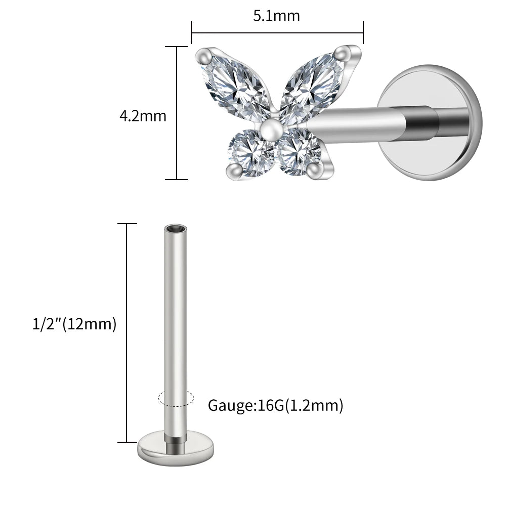 Papillon Prestige™ – Bijou de Piercing Haute Finition