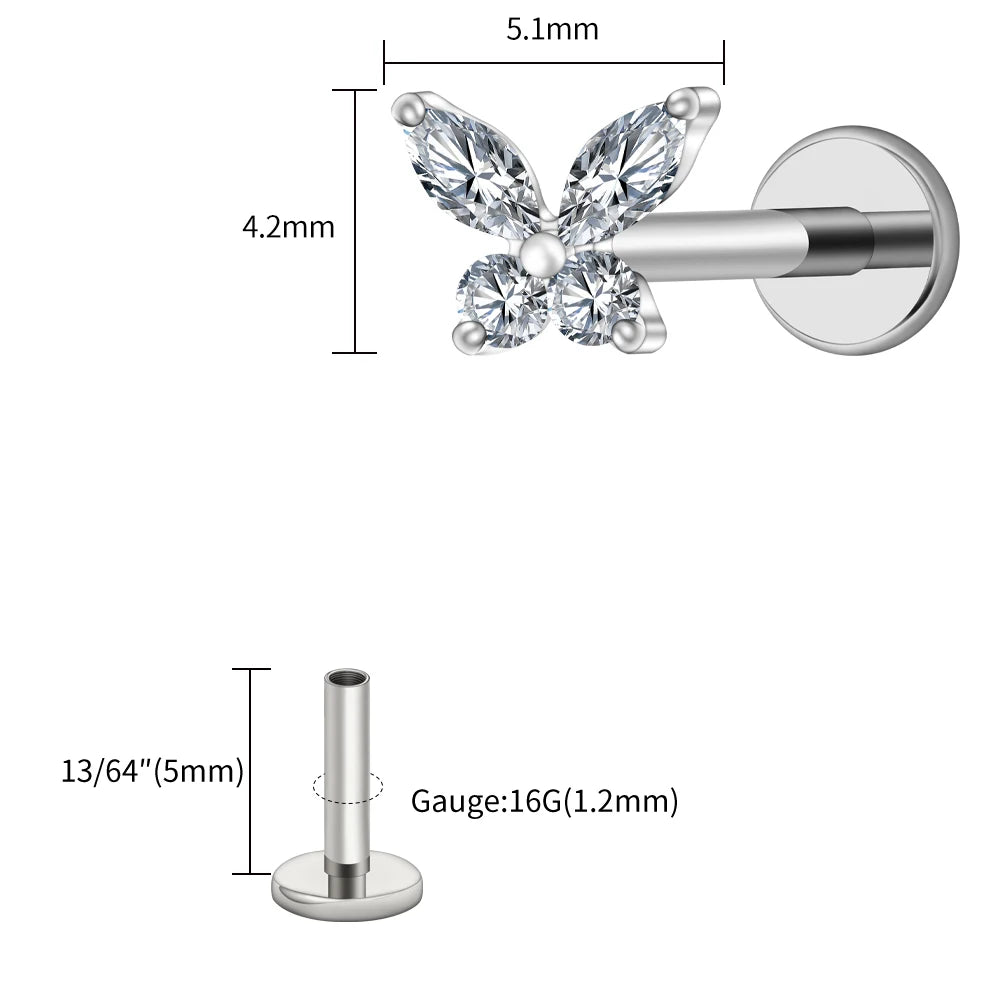 Papillon Prestige™ – Bijou de Piercing Haute Finition