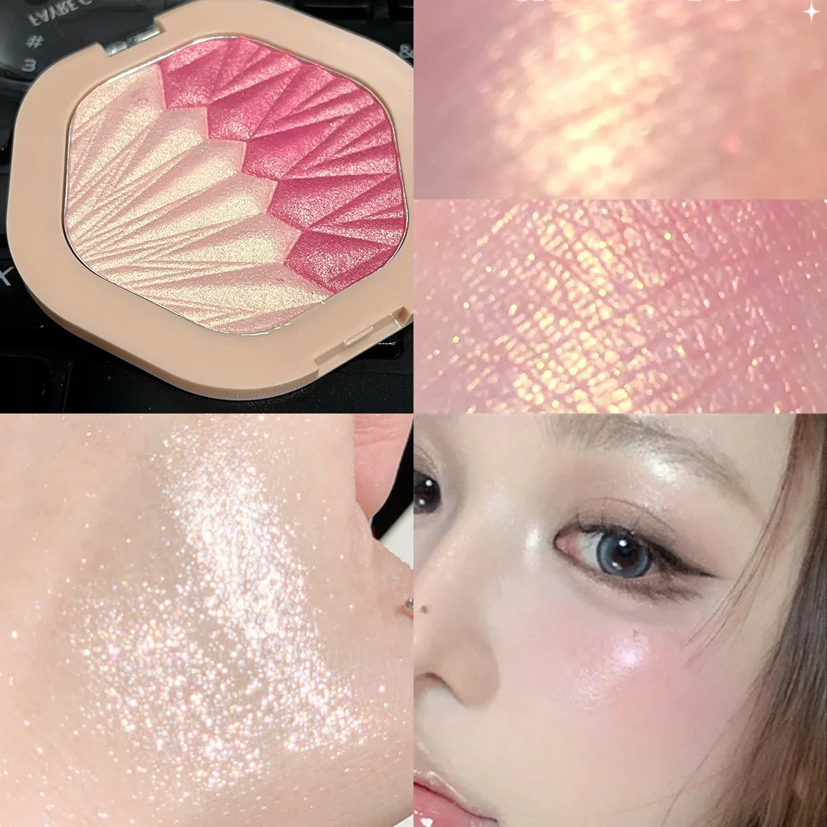 Palette Duo Éclat Luxe ✨ | Blush & Contouring Crème Haute Pigmentation