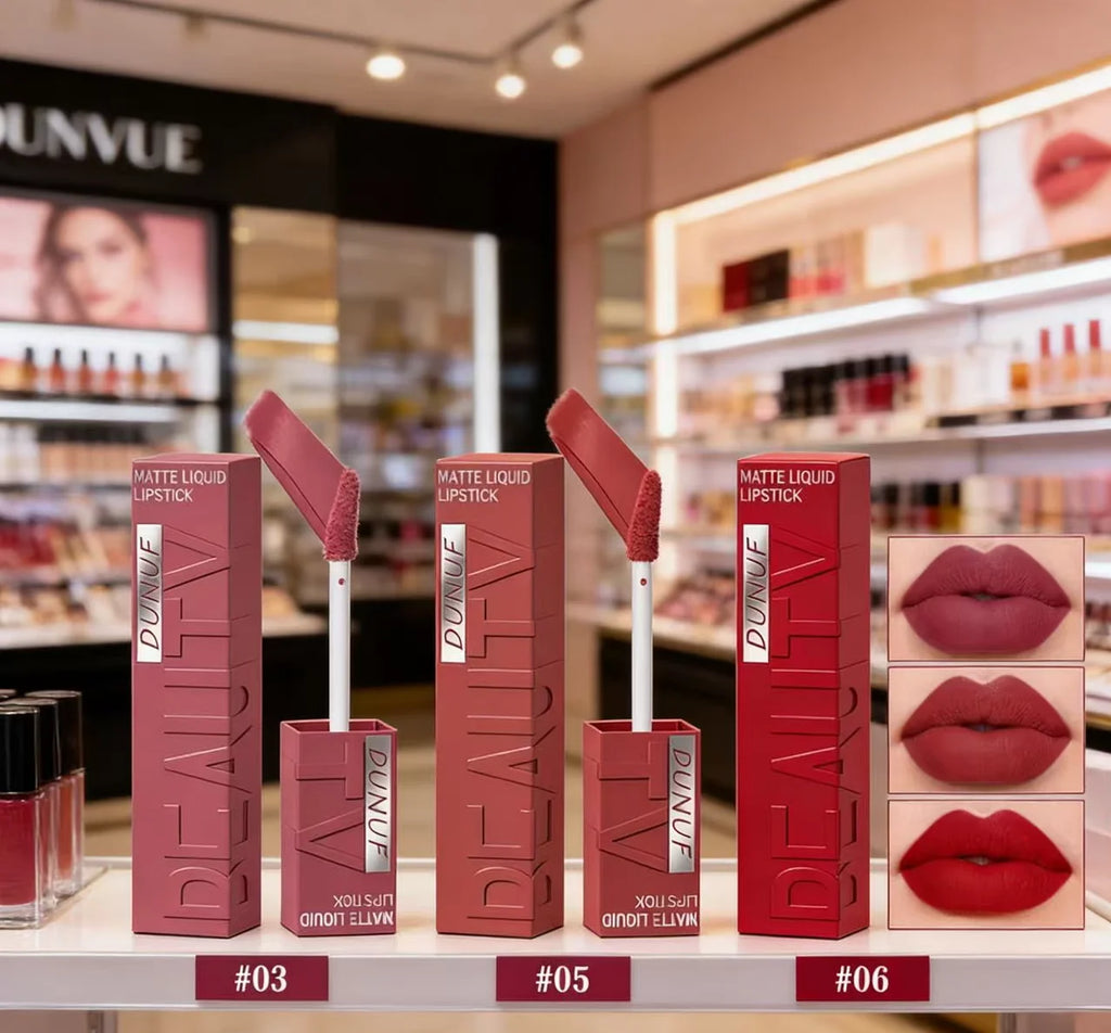 Rouge à Lèvres Velours Mat-Finition Elégante et Longue Durée