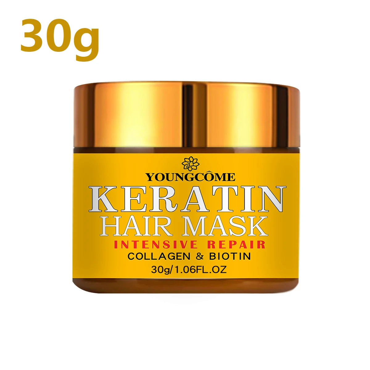 Masque Capillaire Luxe Biotine & Kératine – Réparation Profonde des Cheveux Secs et Abîmés