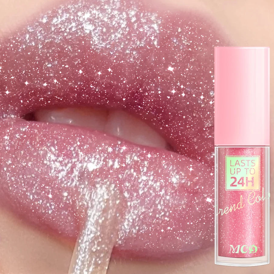 💖 Rouge à Lèvres Liquide Longue Tenue – Brillance Intense & Effet Pailleté