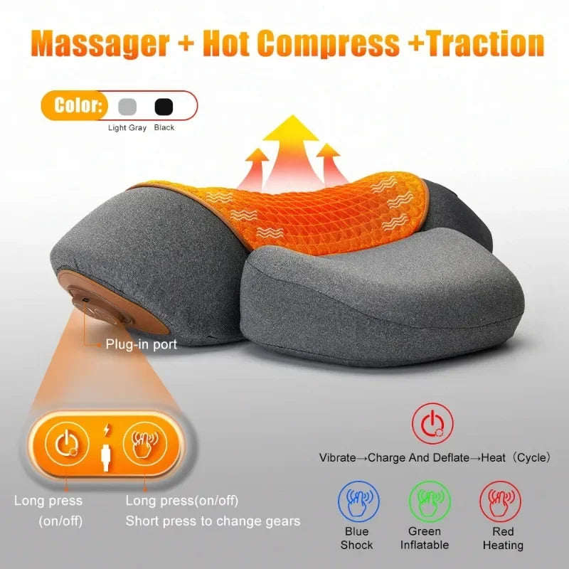✨ NeckTherapy Elite™ | Oreiller Massant Cervical Chauffant
