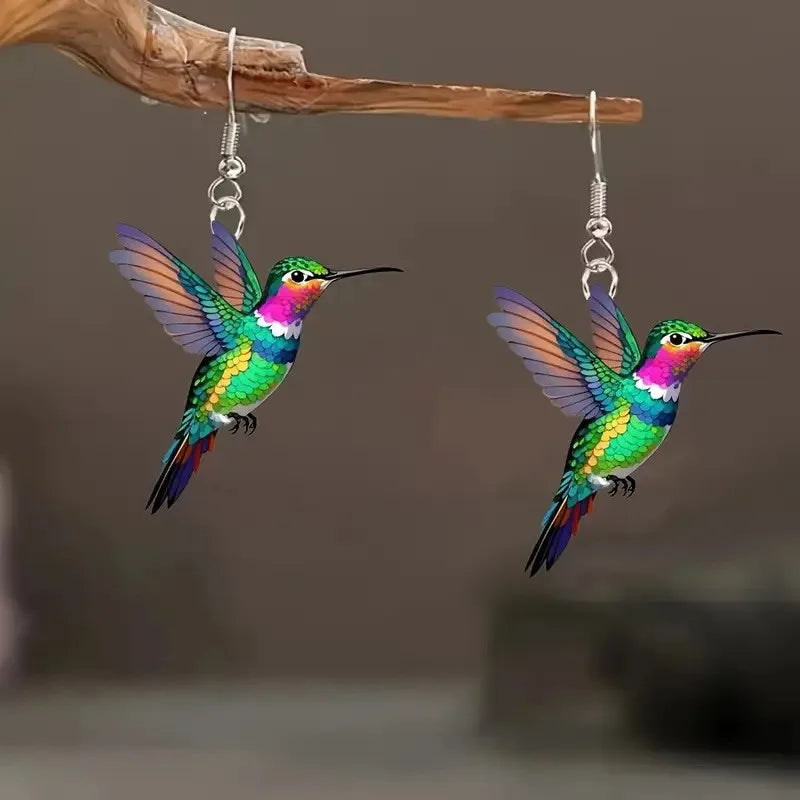 Prestige Élégance™ – Boucles d’Oreilles Colibri Signature
