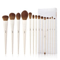 Coffret de 14 Pinceaux de Maquillage Professionnels – Fond de Teint, Poudre, Contouring, Fards & Highlighter
